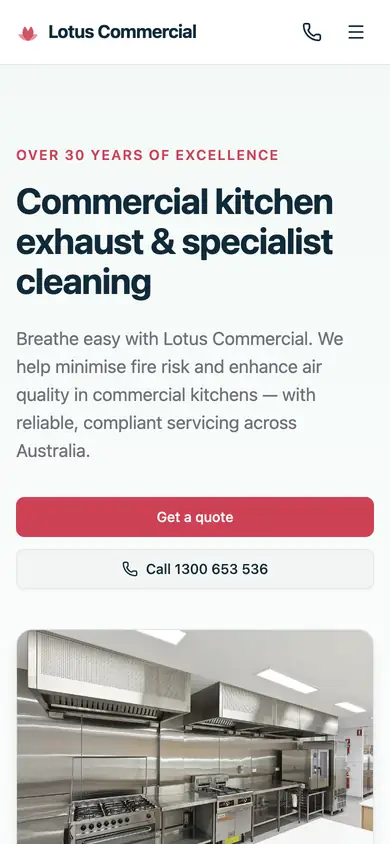 portal.lotuscommercial.com.au on a phone